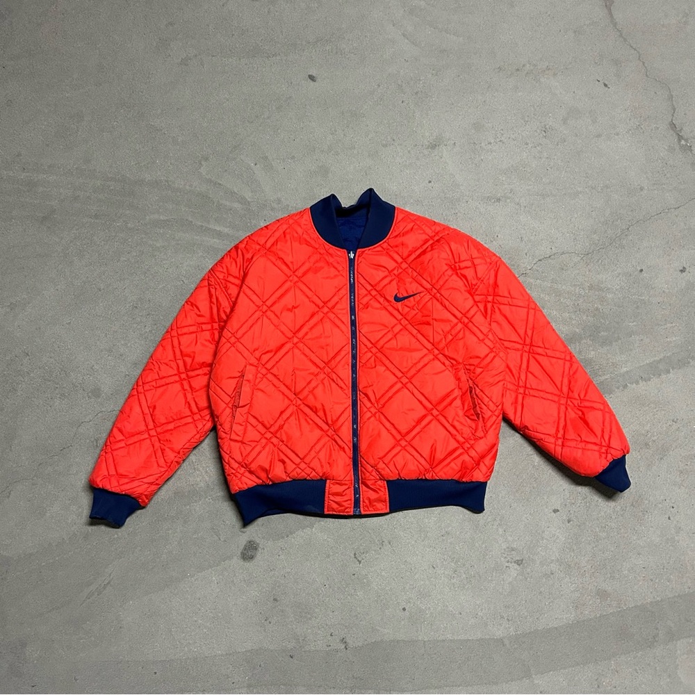 Nike Men's Red Quilted Jacket